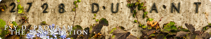 Psy.D. Program Dissertation Psy.D. Program Dissertation