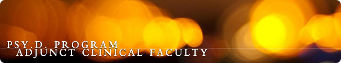 Adjunct Clinical Faculty Adjunct Clinical Faculty